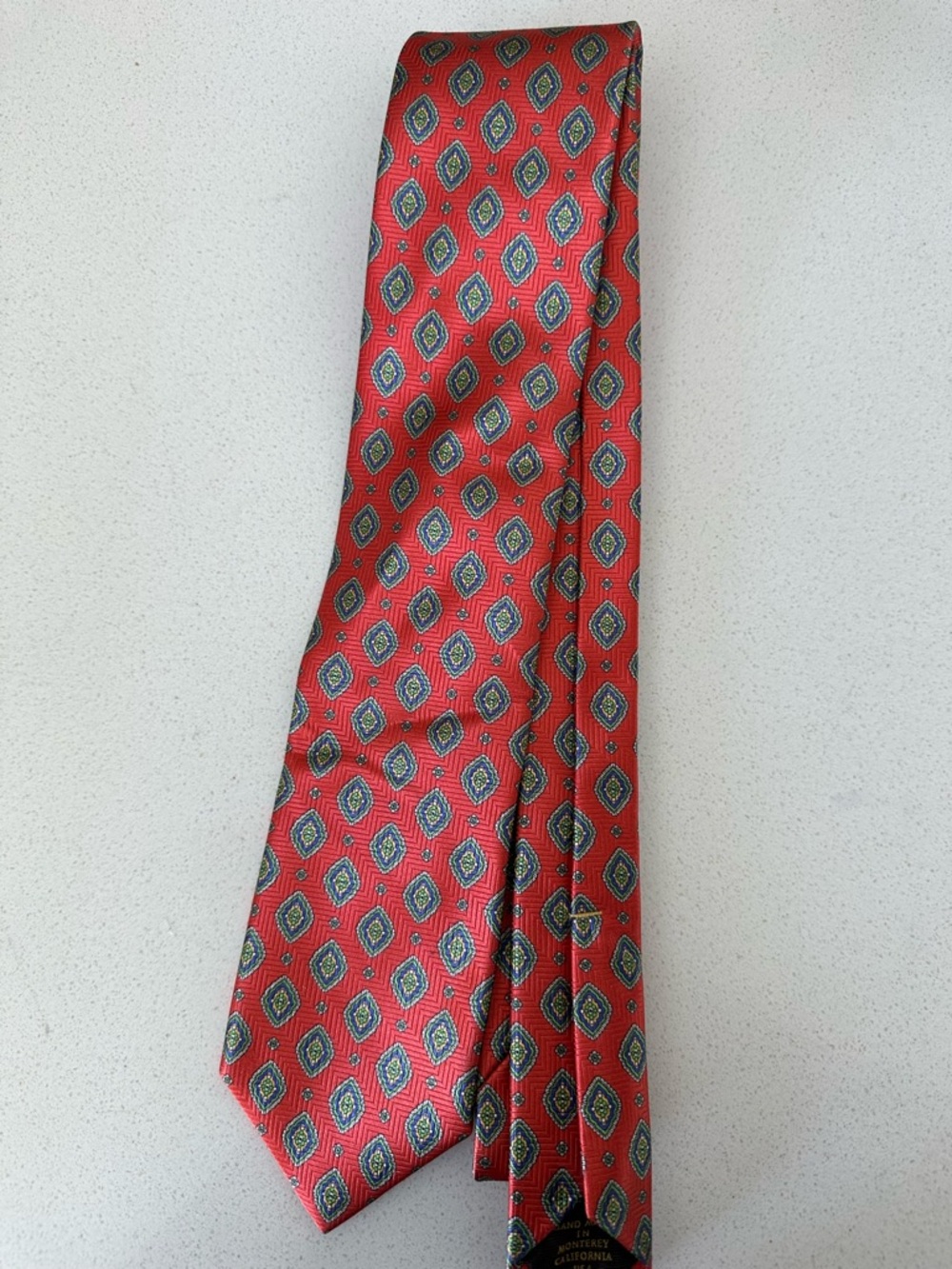 Robert Talbott Red Geometric Silk Tie